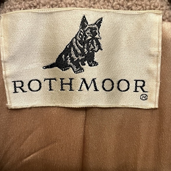 Vintage 50s 60s ROTHMOOR Wool Bouclé Coat with Mink Fur Collar | Pristine - Picture 2 of 14